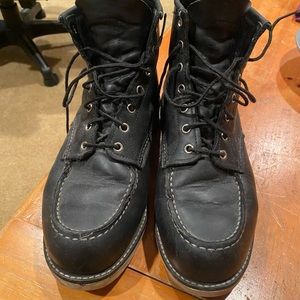 Black Red Wing Boots